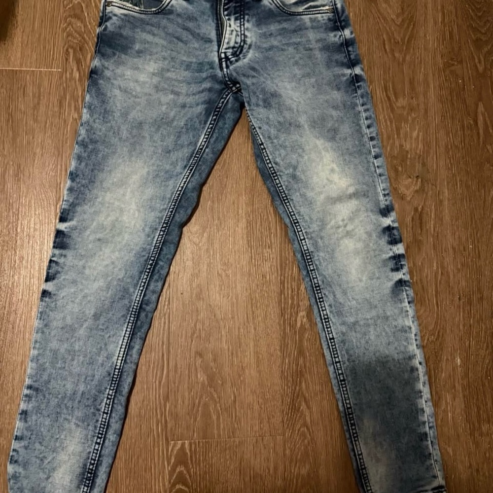 Prada Distressed Blue Skinny Jeans
